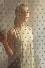 CHINOIS CLUSTER-4PC SILK EMBROIDERED SUIT