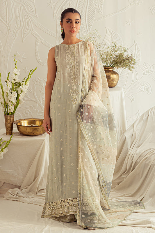 CHINOIS CLUSTER-4PC SILK EMBROIDERED SUIT