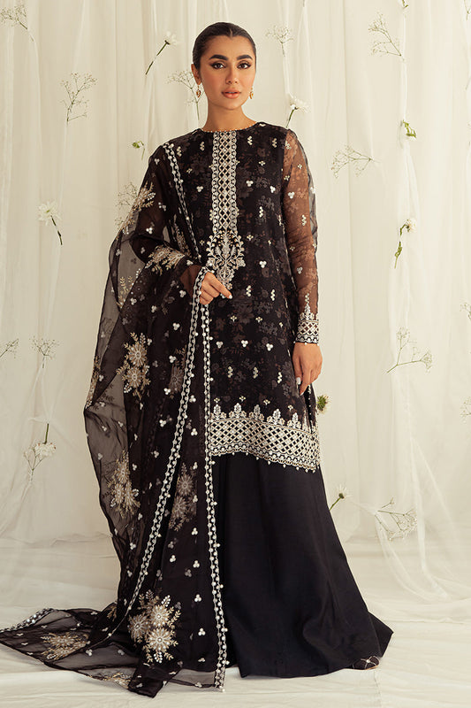 WISTERIA BELLA-4PC ORGANZA PRINTED & EMBROIDERED SUIT