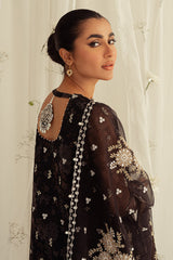 WISTERIA BELLA-4PC ORGANZA PRINTED & EMBROIDERED SUIT