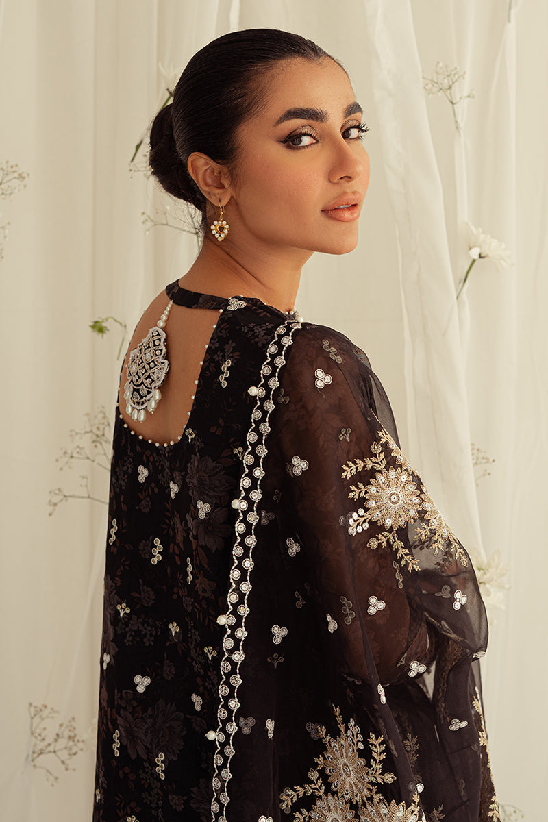 WISTERIA BELLA-4PC ORGANZA PRINTED & EMBROIDERED SUIT
