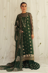 EMERALD CEYLON-4PC ORGANZA EMBROIDERED SUIT