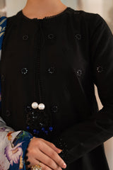 DARK FLORET-3PC LAWN EMBROIDERED SUIT