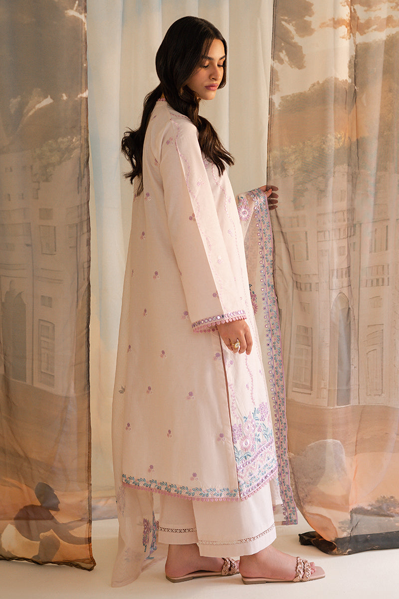 HUSHED VIOLET-3PC LAWN EMBROIDERED SUIT