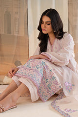 HUSHED VIOLET-3PC LAWN EMBROIDERED SUIT