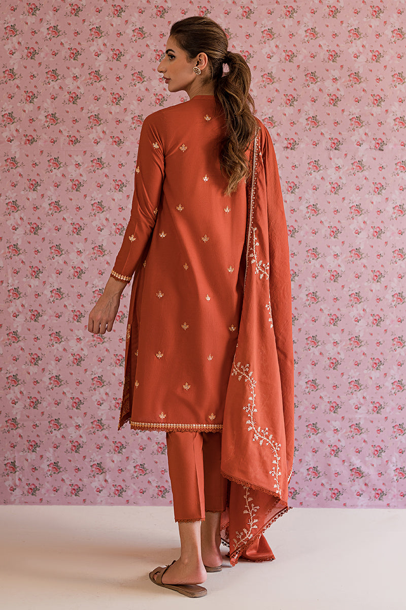 MISTY MELLOW-3PC EMBROIDERED LAWN SUIT