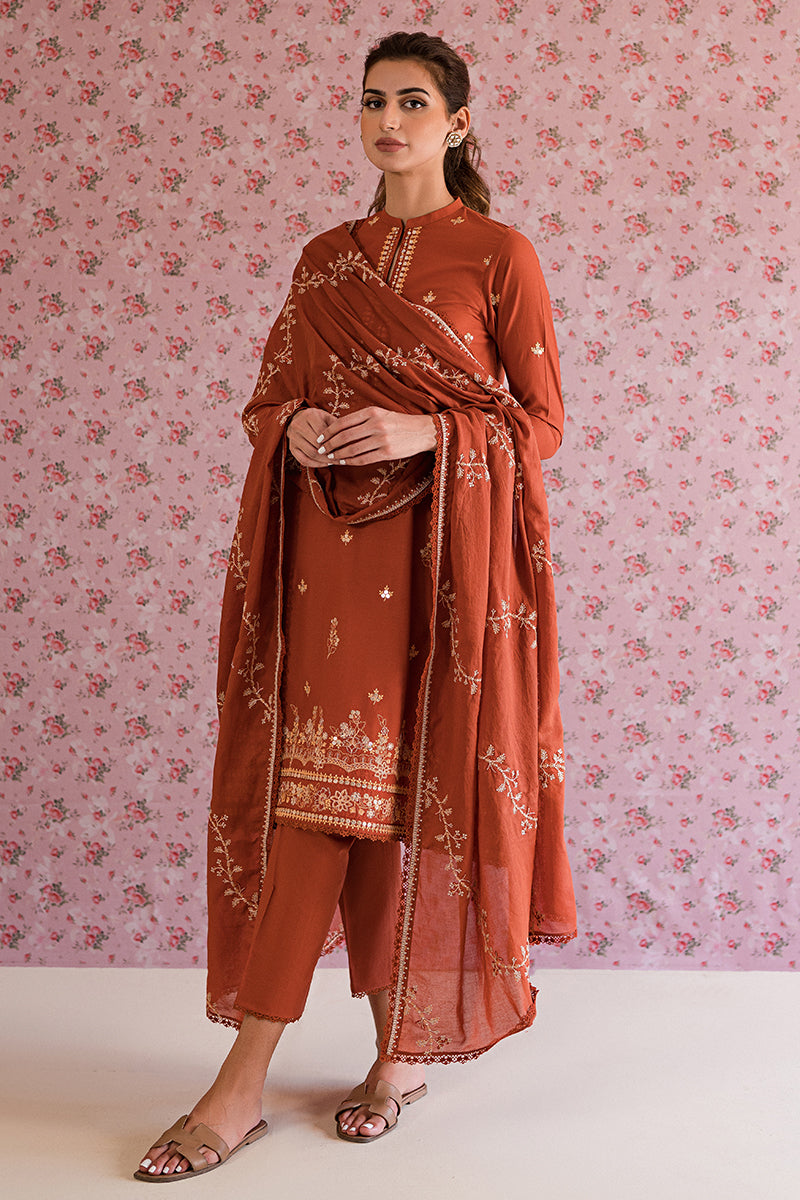 MISTY MELLOW-3PC EMBROIDERED LAWN SUIT