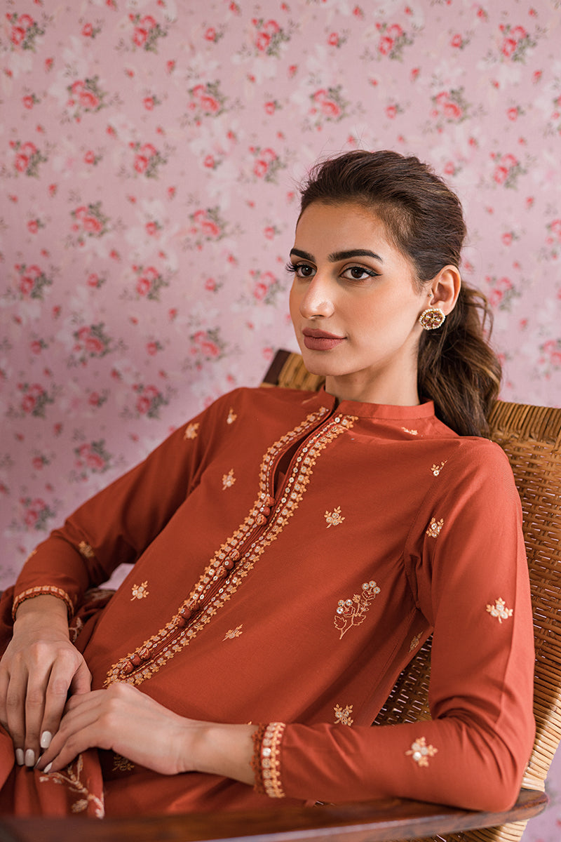 MISTY MELLOW-3PC EMBROIDERED LAWN SUIT