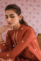 MISTY MELLOW-3PC EMBROIDERED LAWN SUIT