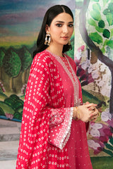 FUCHIA CARNATION-3PC (SHIRT, DUPATTA & TROUSER)