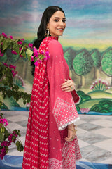 FUCHIA CARNATION-3PC (SHIRT, DUPATTA & TROUSER)