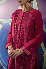 GARNET GLARE-3PC EMBROIDERED LAWN SUIT