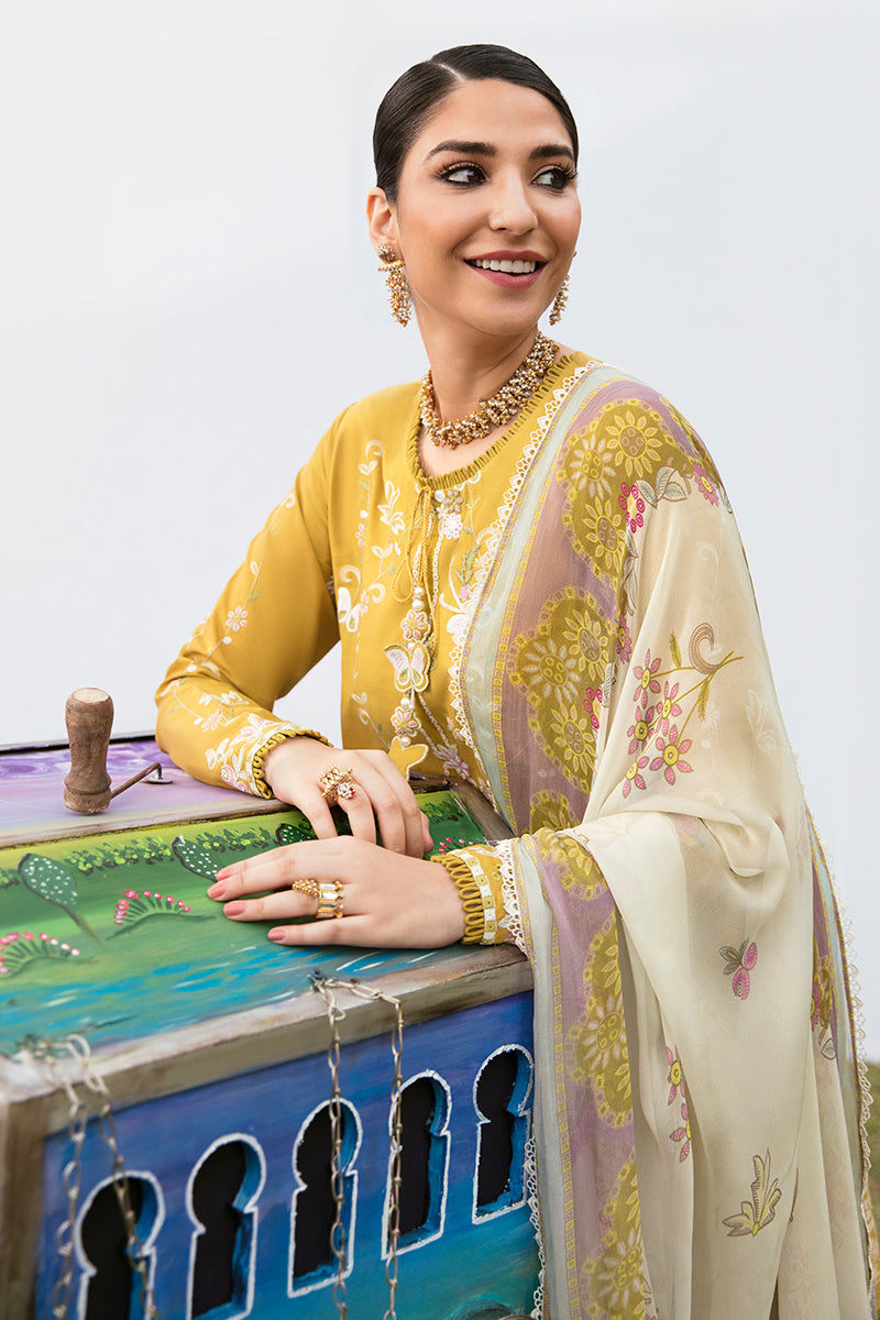 MOSS LILY-3PC (SHIRT, DUPATTA & TROUSER)