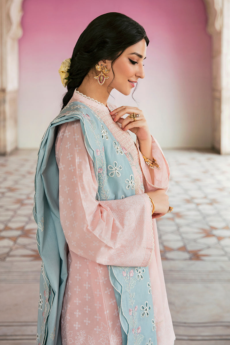 FOLK FESTIVE-3PC PRINTED LAWN SUIT