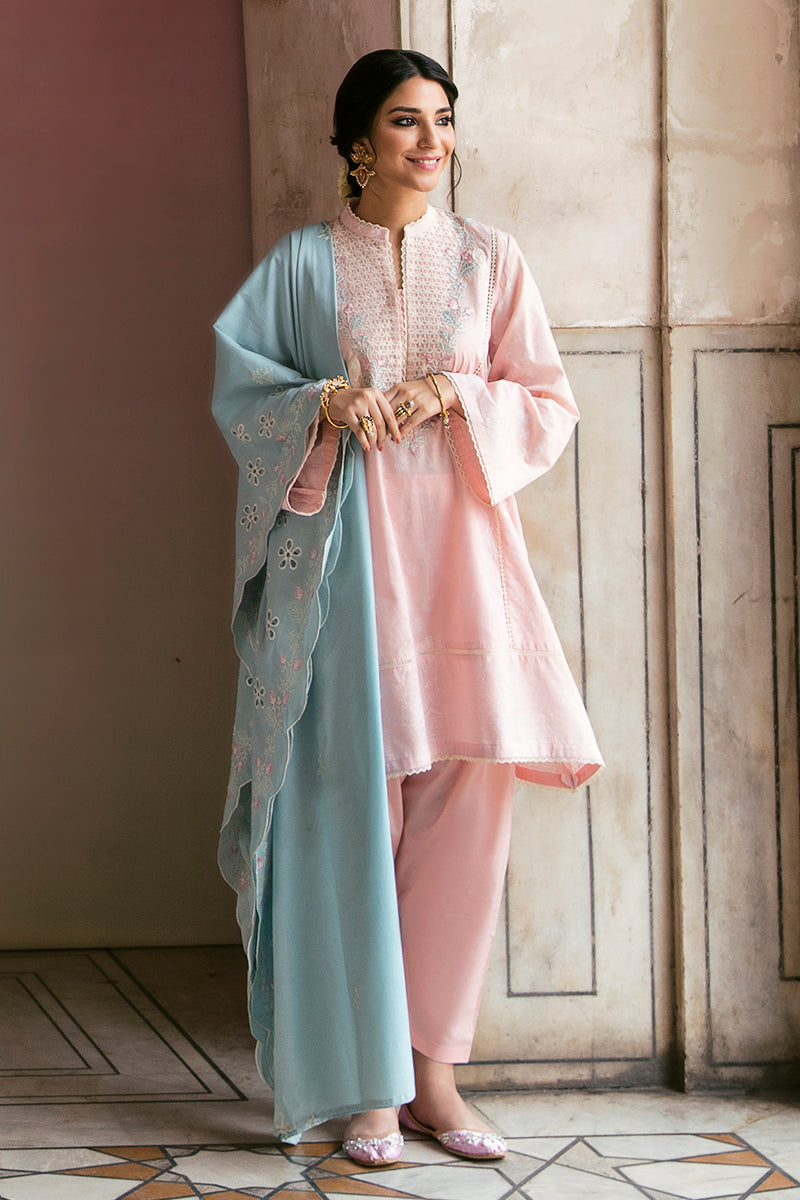 FOLK FESTIVE-3PC PRINTED LAWN SUIT