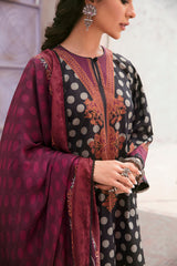 SABLE TWINE-3PC PRINTED LAWN SUIT