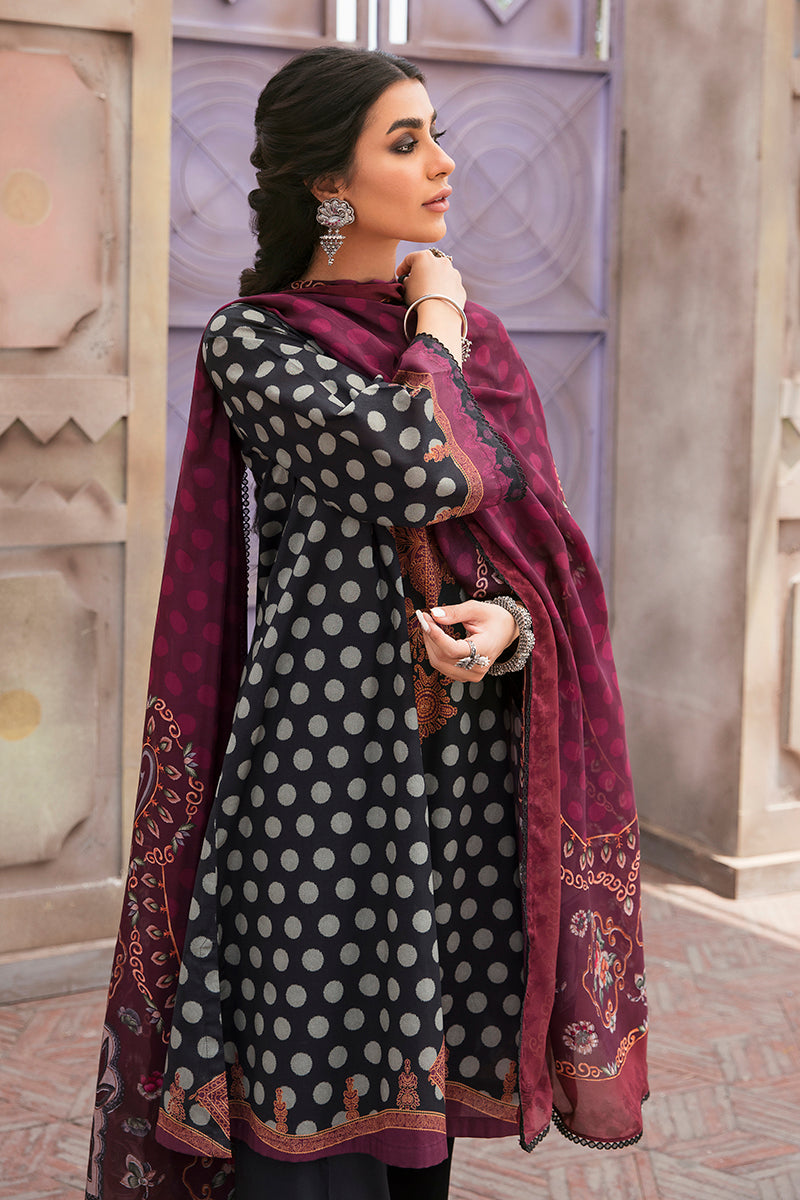 SABLE TWINE-3PC PRINTED LAWN SUIT