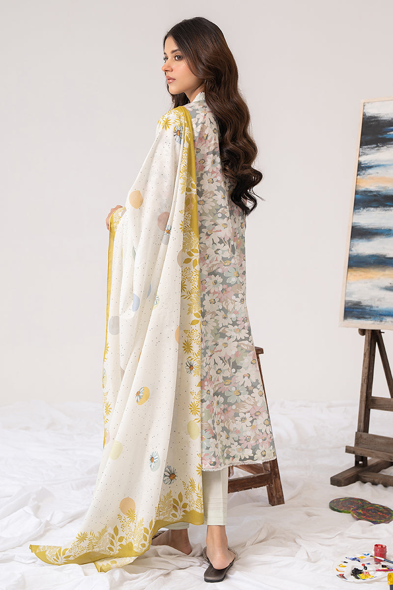 FLORET RUSH-3PC PRINTED LAWN SUIT