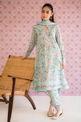FLORAL HEAVEN-3PC PRINTED LAWN SUIT