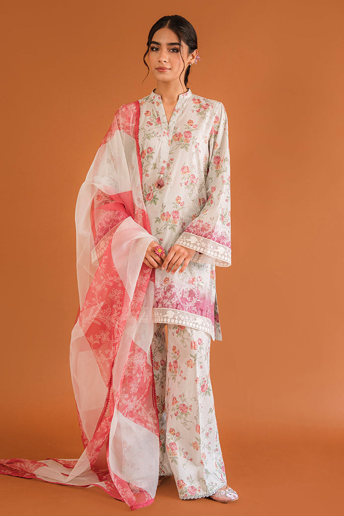 PARADISE GLAZE-3PC PRINTED LAWN SUIT