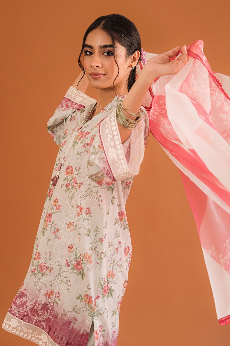 PARADISE GLAZE-3PC PRINTED LAWN SUIT