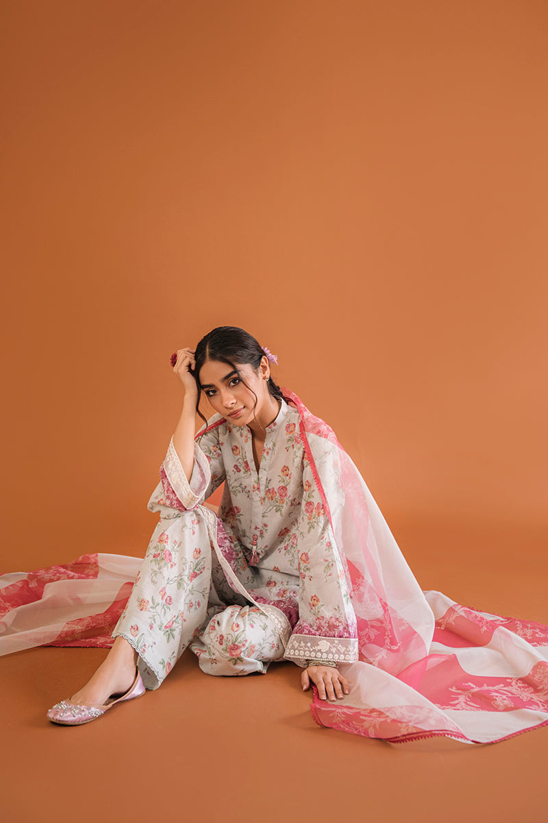 PARADISE GLAZE-3PC PRINTED LAWN SUIT