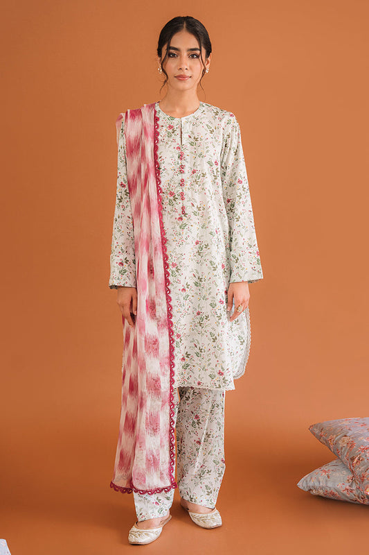 SUBTLE ALLURE-3PC PRINTED LAWN SUIT