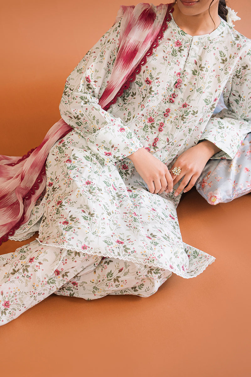 SUBTLE ALLURE-3PC PRINTED LAWN SUIT