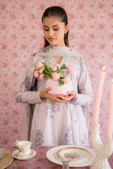 WINSOME ORCHID-3PC PRINTED LAWN SUIT