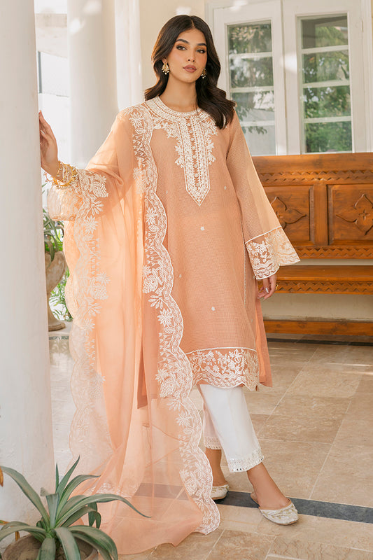 CRAYOLA PEACH-2PC (SHIRT & DUPATTA)