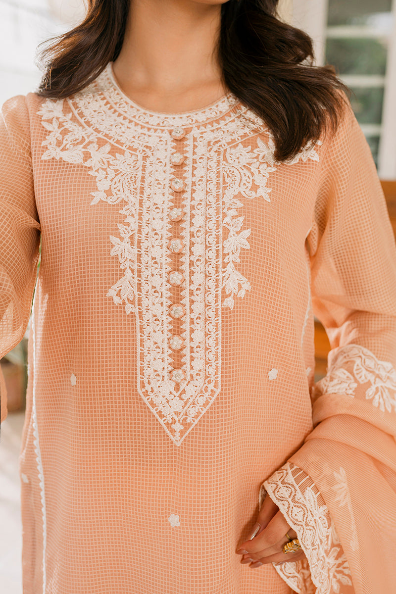 CRAYOLA PEACH-2PC (SHIRT & DUPATTA)