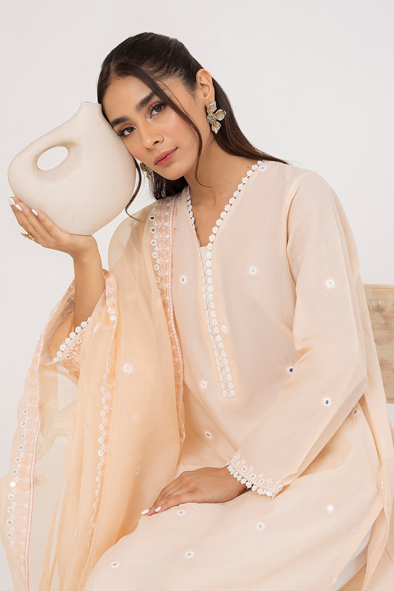 PEARL BLUSH-2PC (SHIRT & DUPATTA)
