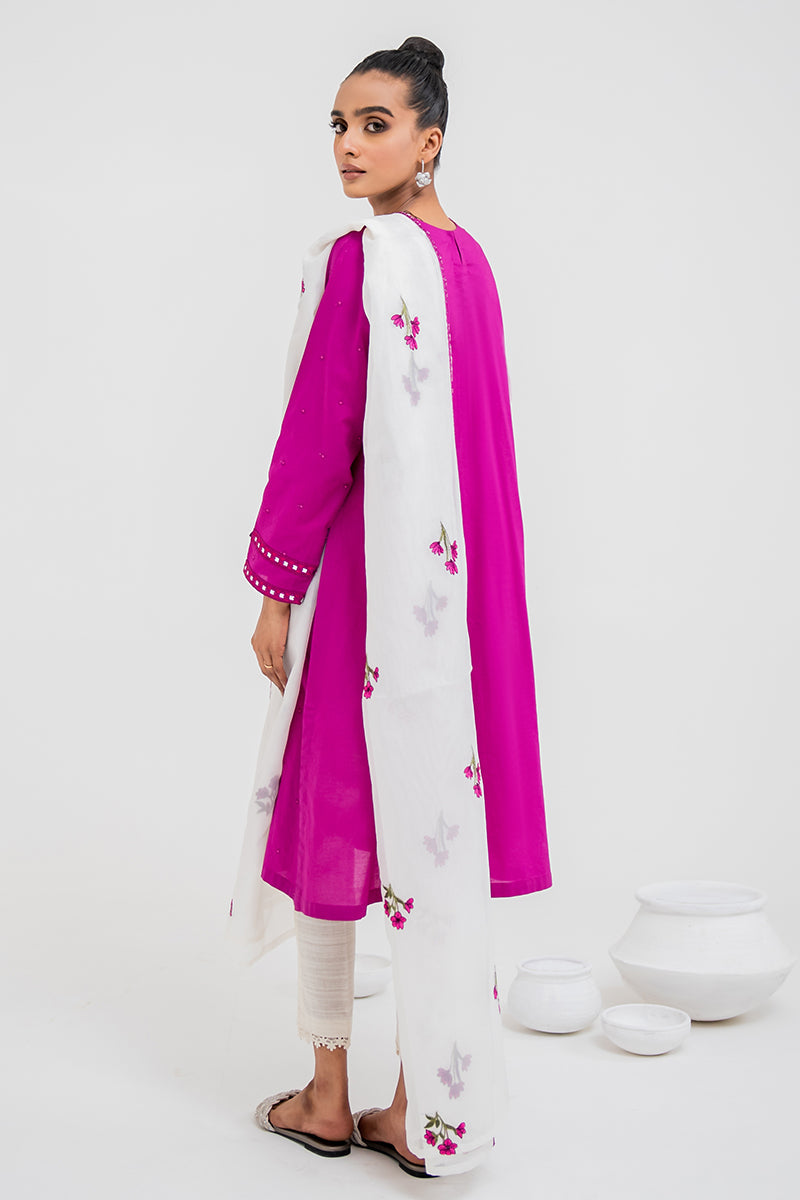 MAGENTA BLOOM-2PC (SHIRT & DUPATTA)