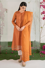 BURNT GLAZE-2PC KHADDI EMBROIDERED SUIT