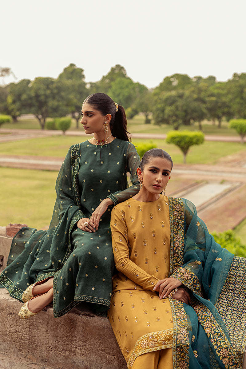 DUSTY JADE-2 PIECE (SHIRT & DUPATTA)