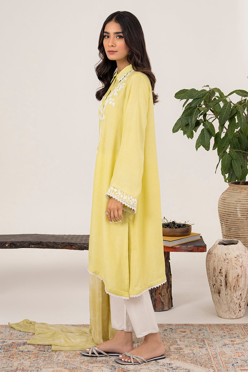 DRIED MOSS-2PC (SHIRT & DUPATTA)