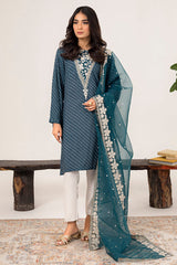 MOASIC BLUE-2PC (SHIRT & DUPATTA)