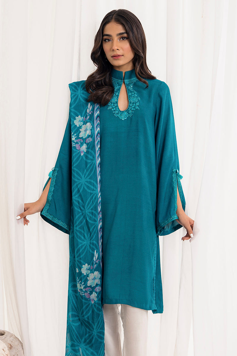 AZURE BLUE-2PC (SHIRT & DUPATTA)