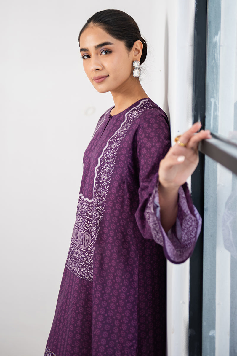 VIOLET QUARTZ PRINTED SHIRT