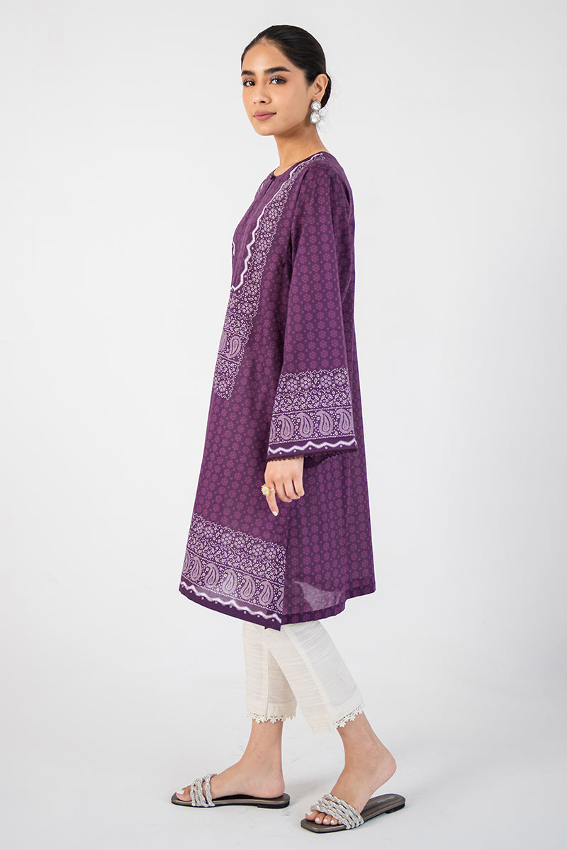 VIOLET QUARTZ PRINTED SHIRT