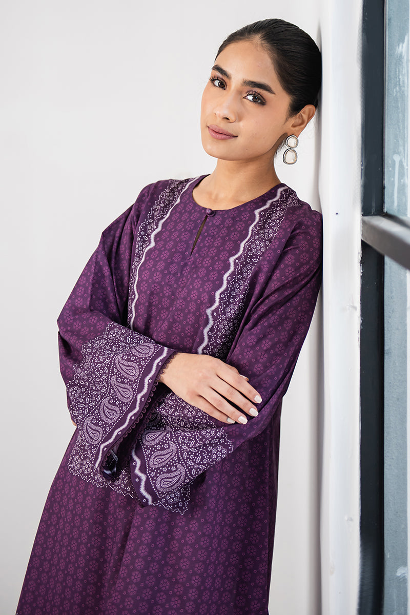 VIOLET QUARTZ PRINTED SHIRT