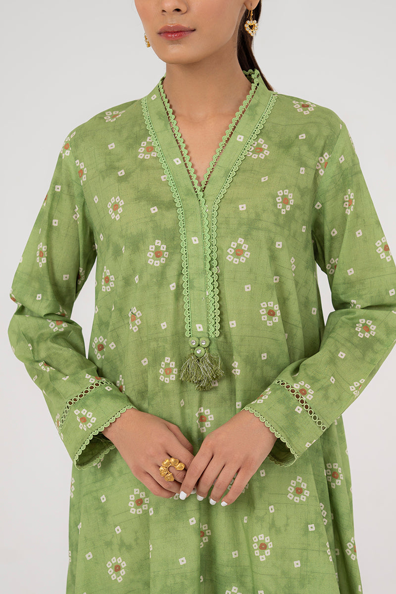 CLORIS JADE LAWN SHIRT