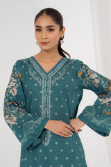 SYLVAN TEAL LAWN SHIRT