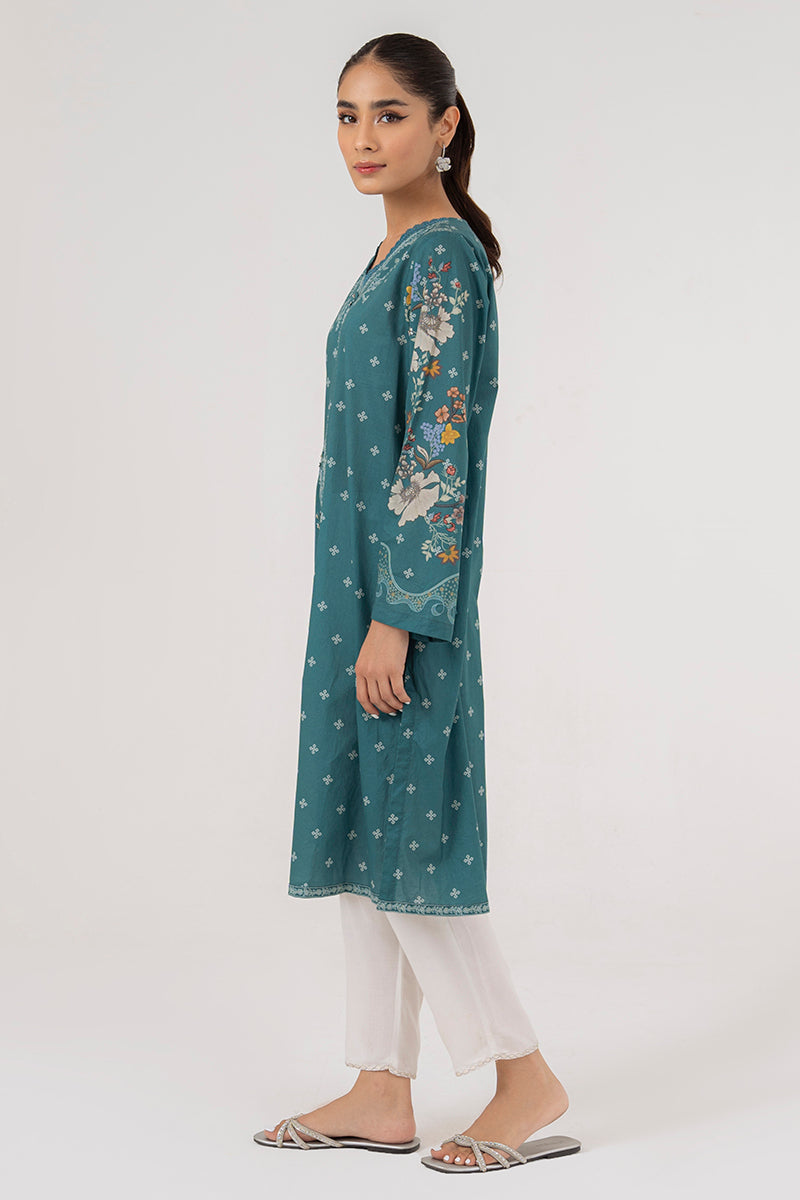 SYLVAN TEAL LAWN SHIRT