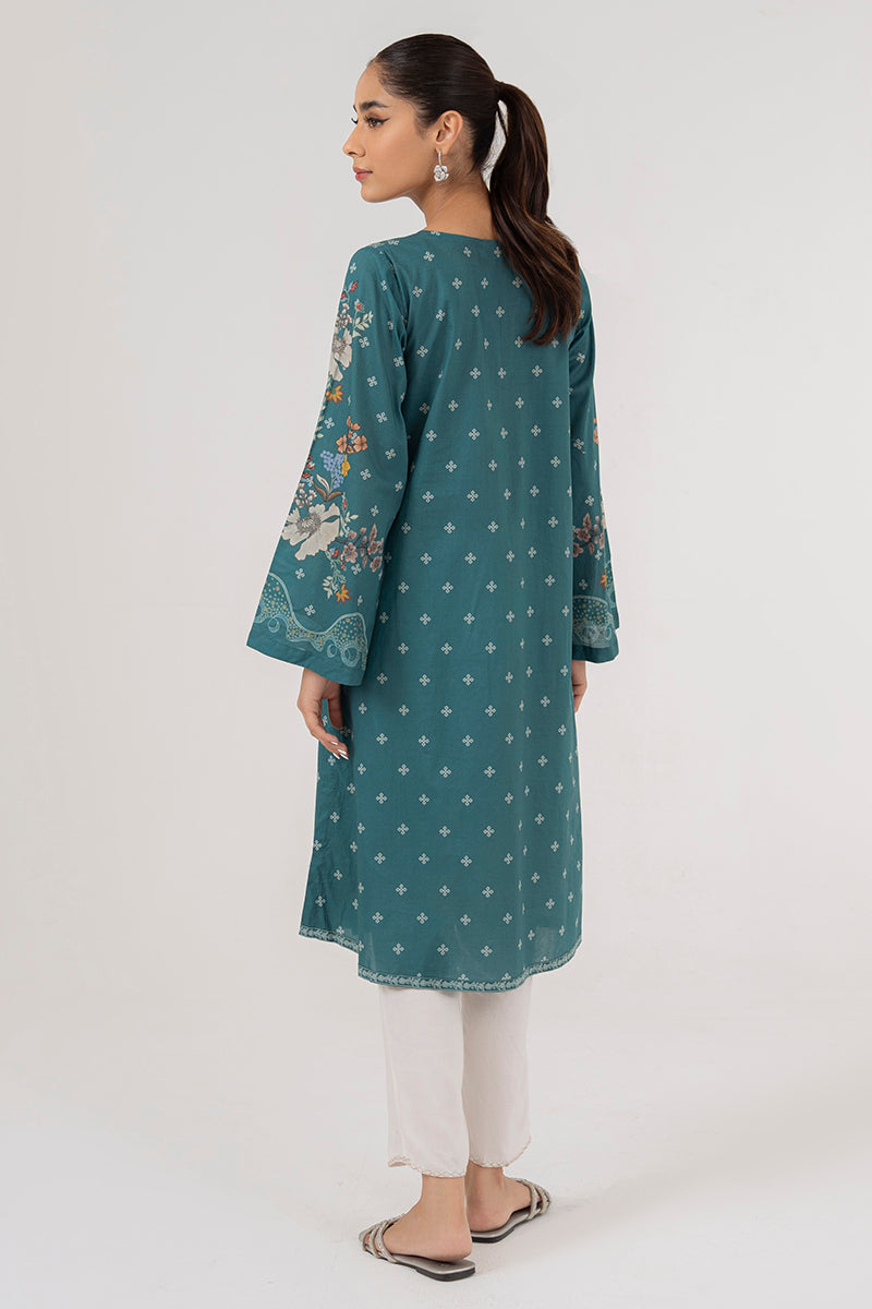 SYLVAN TEAL LAWN SHIRT