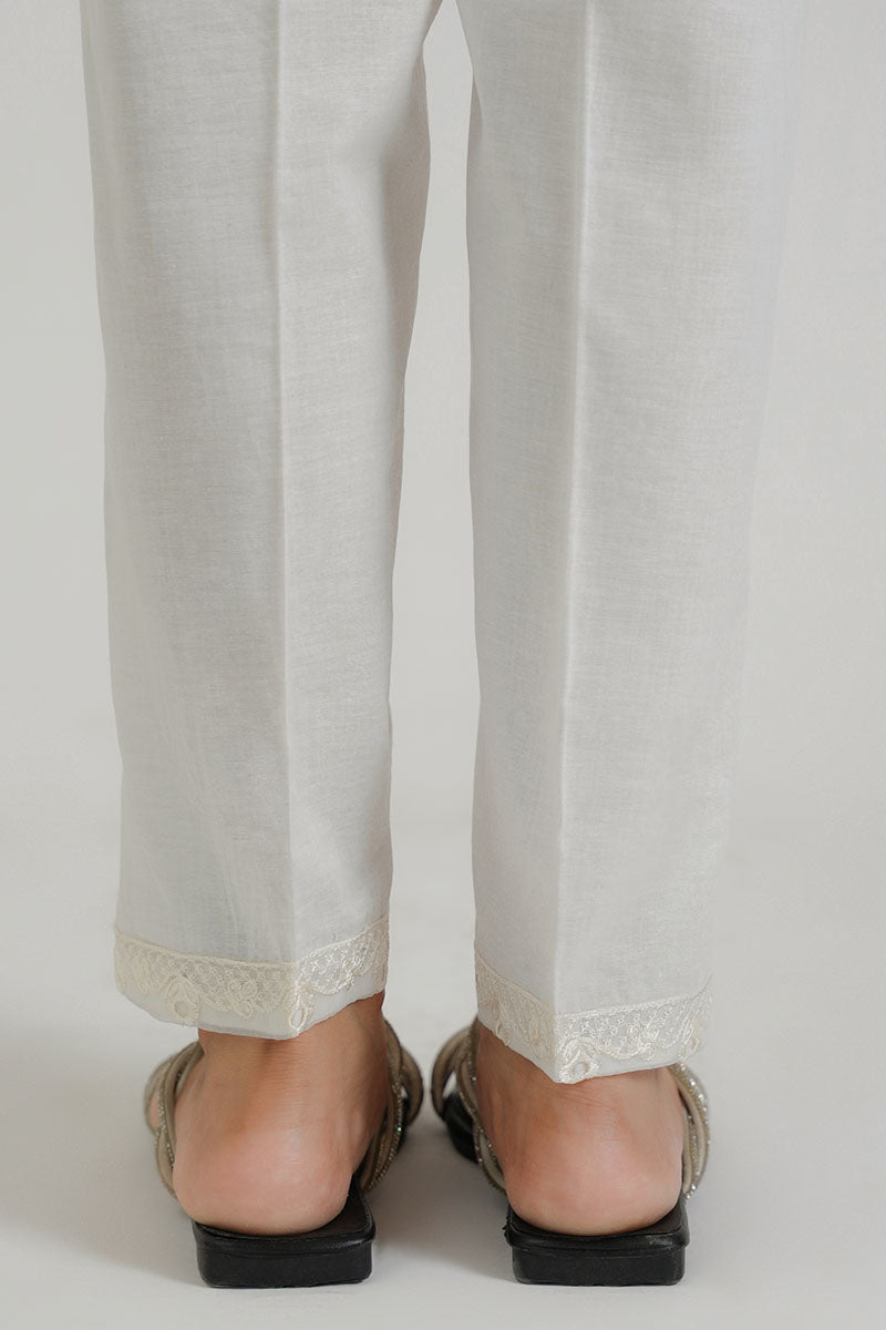 EMBROIDERED FITTED PANTS 1