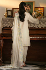 GRIZZLED PEARL-3PC EMBROIDERED SUIT