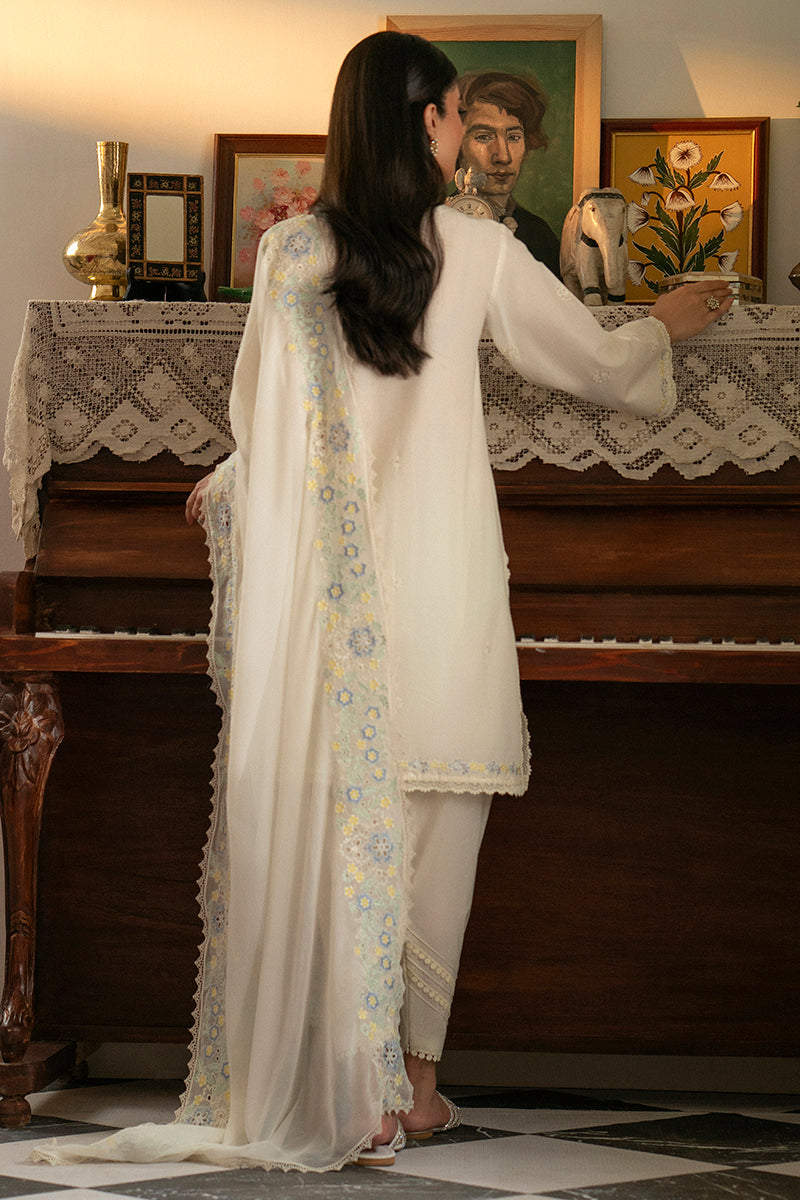 GRIZZLED PEARL-3PC EMBROIDERED SUIT