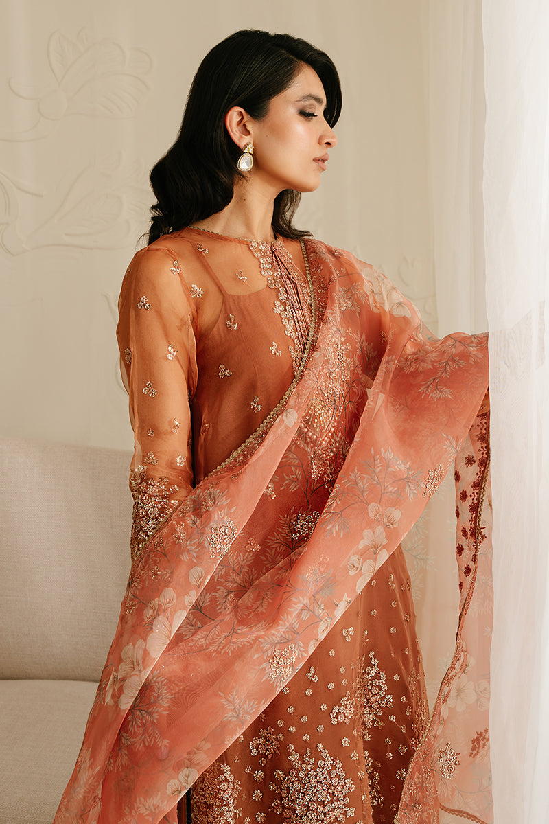 CEDAR ALPINE-4PC ORGANZA EMBROIDERED SUIT