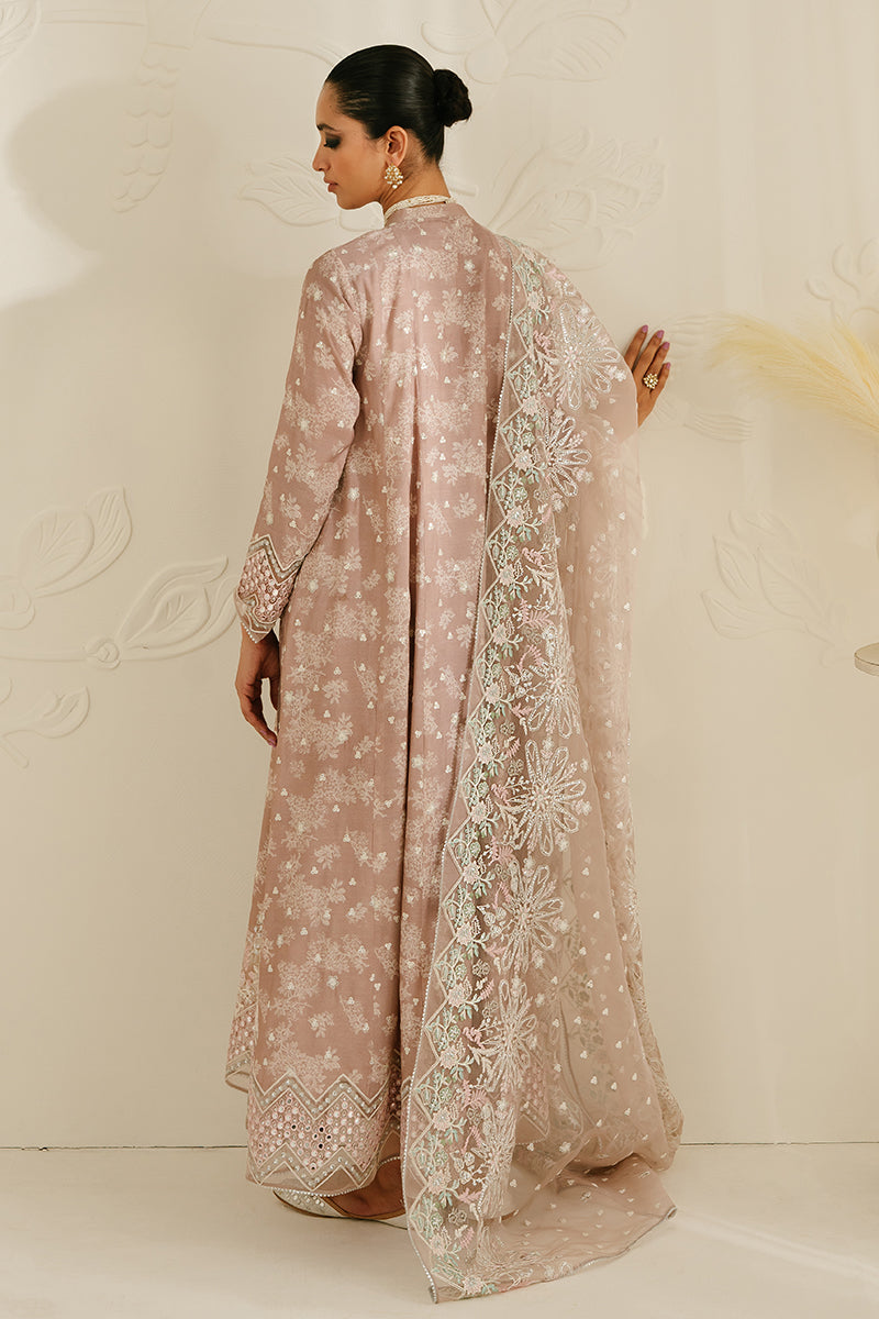 SOVRAN PINK-3PC SILK EMBROIDERED SUIT